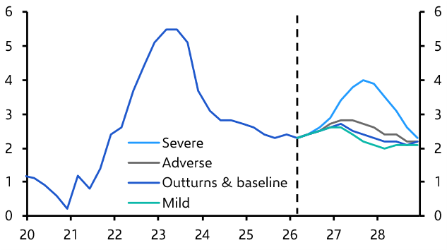 Suites of scenarios, models and European central banks
