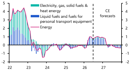 Indirect effects of energy prices still absent
