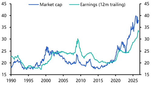 Concentrated earnings probably mean concentrated returns