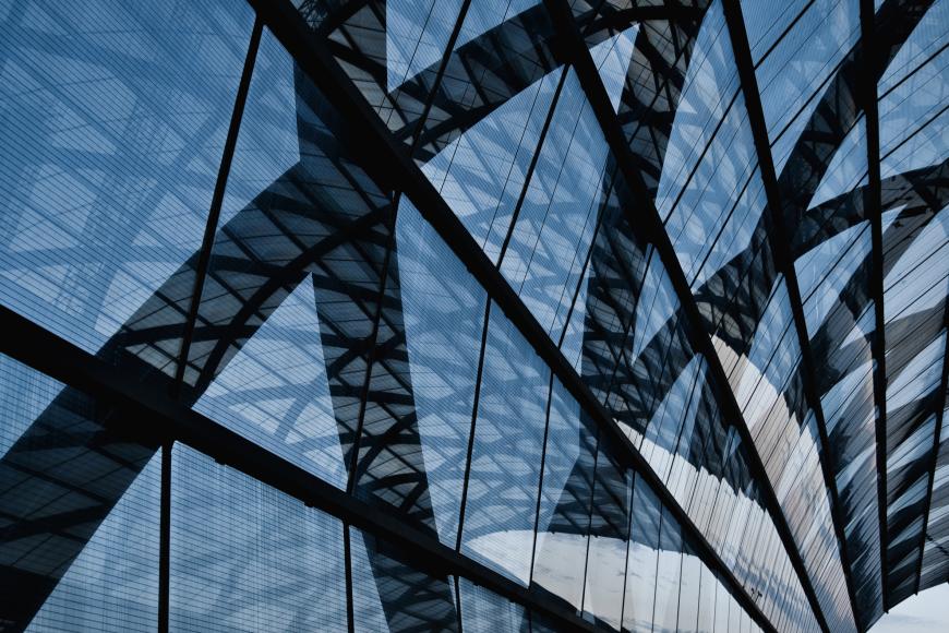 Glass building abstract