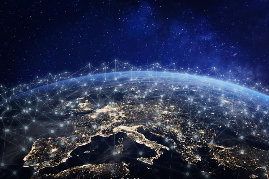 Global image with interlocking lights