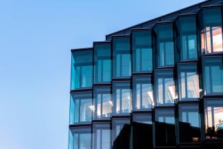 Glass building outside
